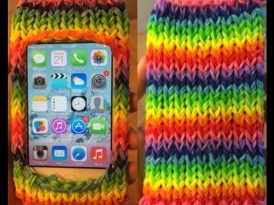 How to make a rainbow loom ipod case without the loom