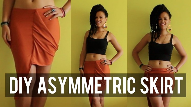How To Make an Asymmetric Skirt + Different Way To Put On An Elastic Band