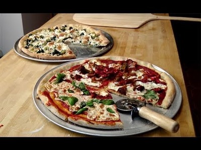 How to make Homemade Pizza From Scratch - Recipe by Laura Vitale - Laura in the Kitchen Ep. 86
