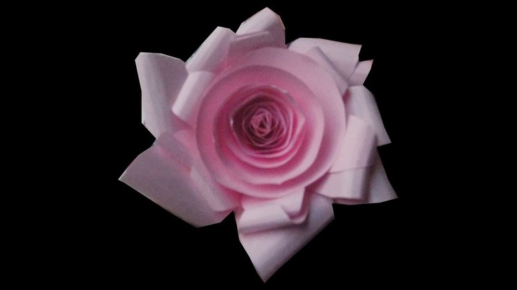 How to make  paper  rose  2014