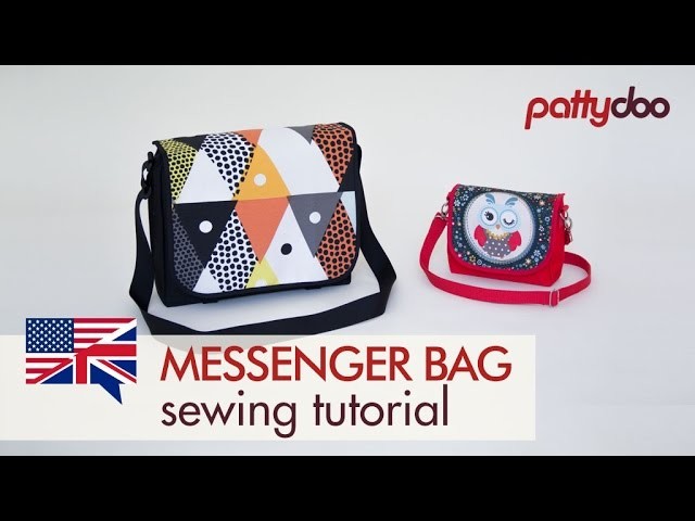 How to Sew a Messenger Bag in 2 Sizes - A Step by Step Sewing Tutorial