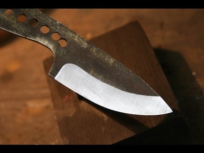 Knifemaking - How to make a knife bevel
