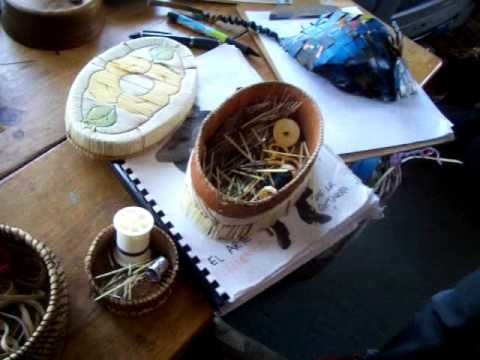 Nancy Today: Quill covered birchbark box ASMR Birchbark basketmaking (basket making tutorial)
