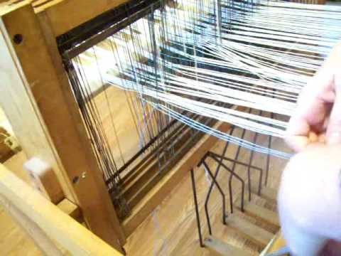 Nancy Today: (warp 8) Order of heddle threading (weaving 8) ASMR weaving