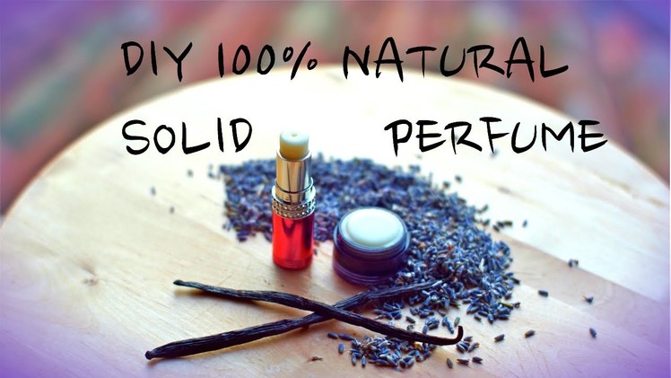 Natural Solid Perfume & Herbal Infused OiL, Lavender-Vanilla In Coconut Oil