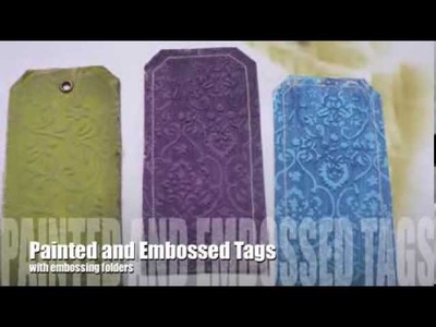 Painted & Embossed canvas tags