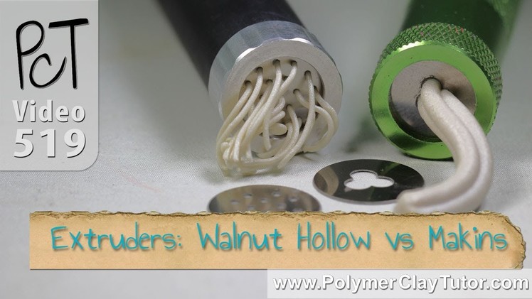 Polymer Clay Extruders: Makins vs. Walnut Hollow Review