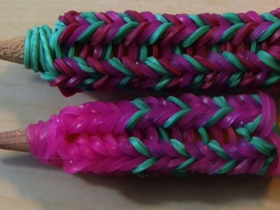 RAINBOW LOOM *REMOVABLE* PENCIL GRIP - How to