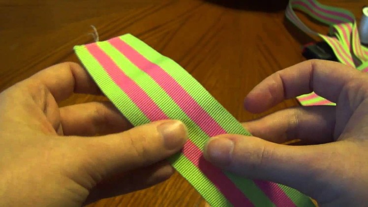 Ribbon BOW bracelet tutorial (How to make a bow cuff bracelet)