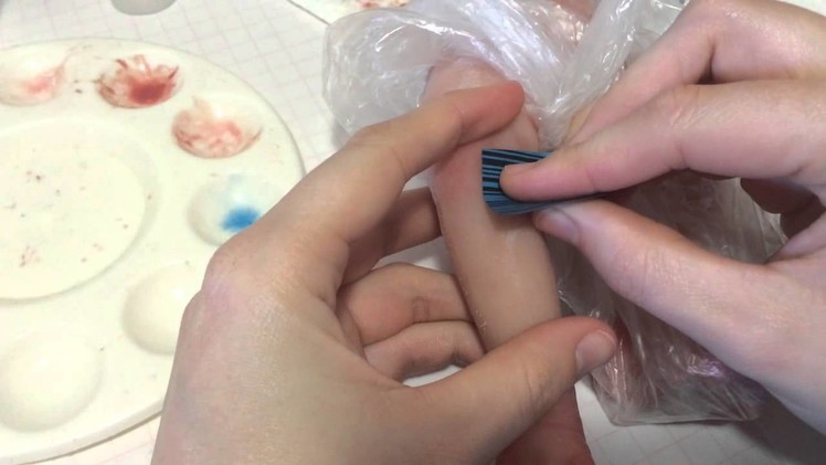 Silicone Doll Painting Tutorial: How to correct "over matting"