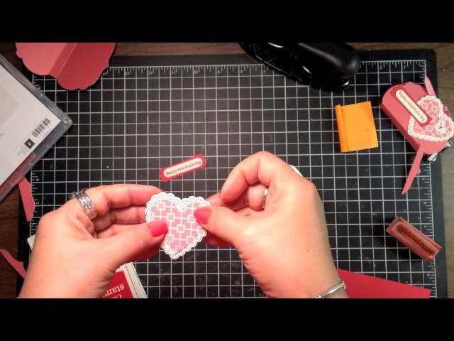Stampin' Up! Video Tutorial Valentine Treat with Framelits