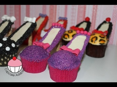 Stiletto Cupcakes! Decorate High Heel Shoe Cupcakes - A Cupcake Addiction How To Tutorial