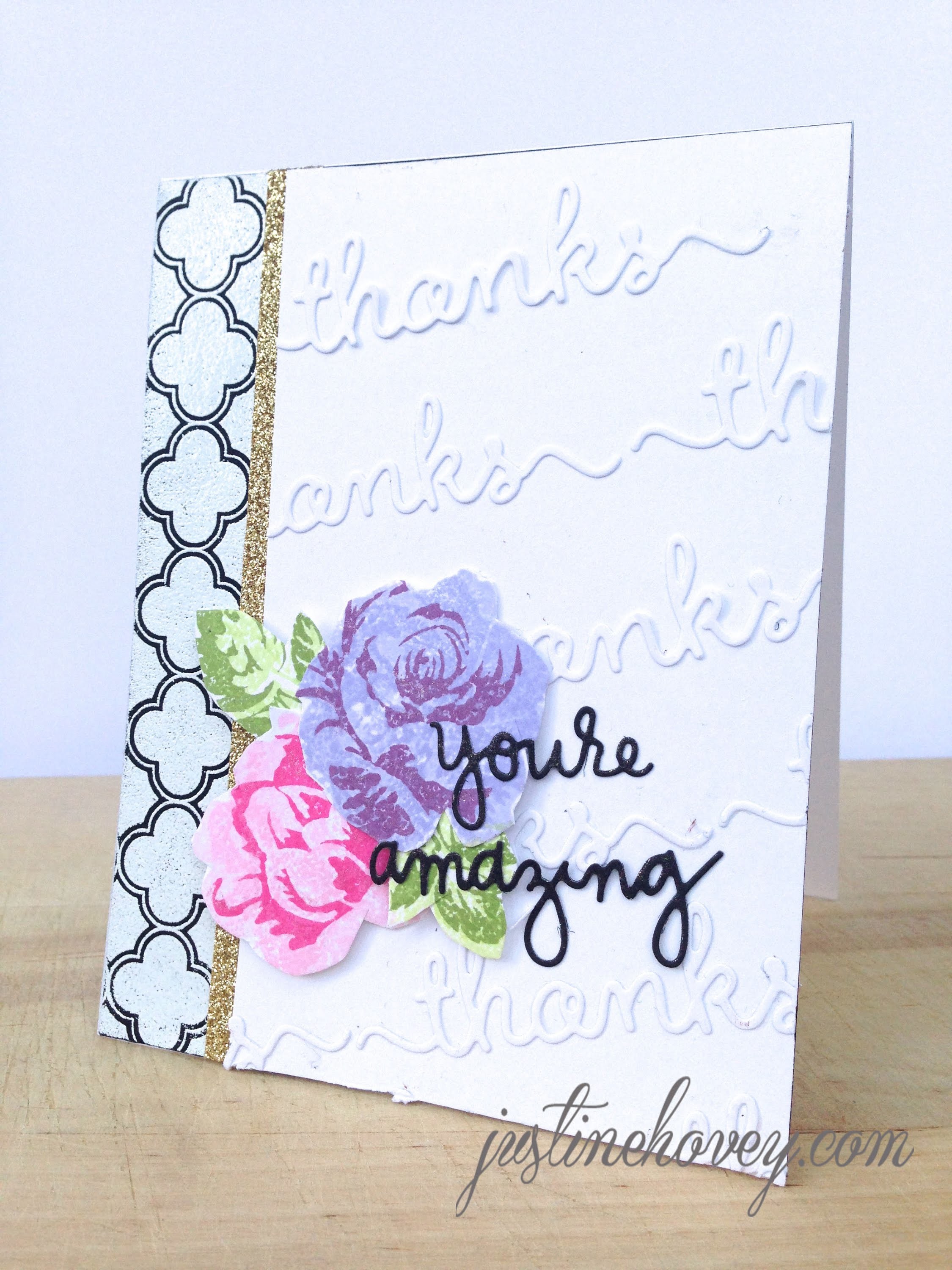 Thank You Card Tutorial: Die Cutting