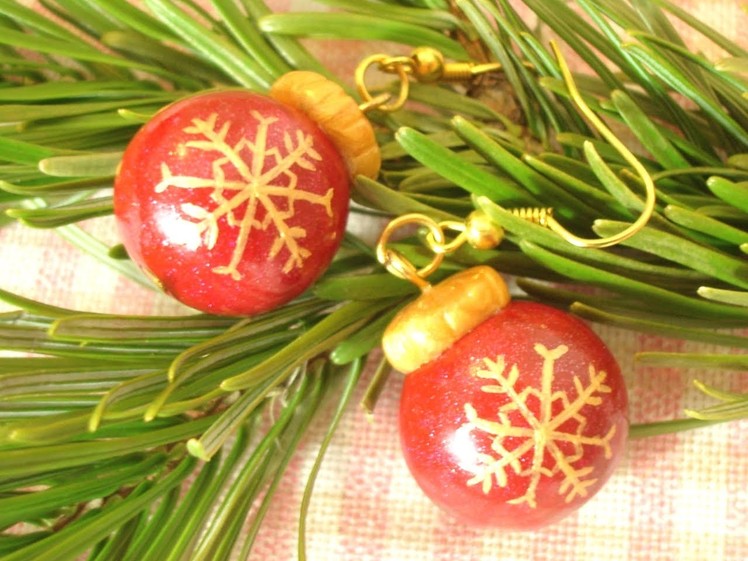 Tutorial - Christmas Ornament Earrings
