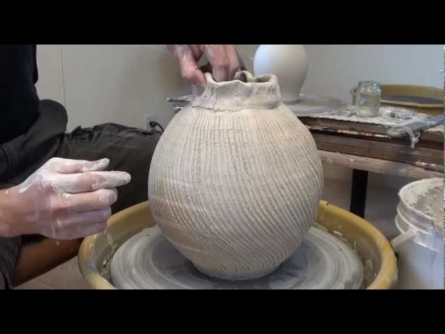 121. Using Sodium Silicate and a Cheese Cutter to Create a Textured Vase with Hsin-Chuen Lin