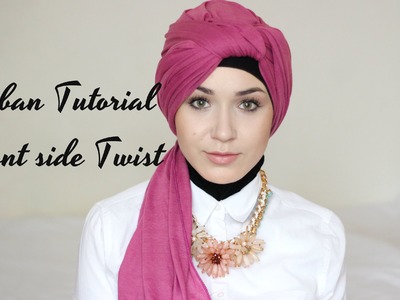 2 Easy Hijab Scarf Turban Tutorial | Front Side Twist