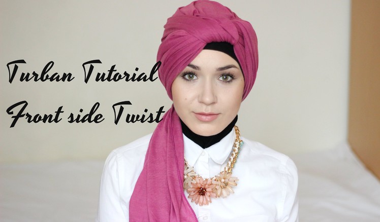 2 Easy Hijab Scarf Turban Tutorial | Front Side Twist
