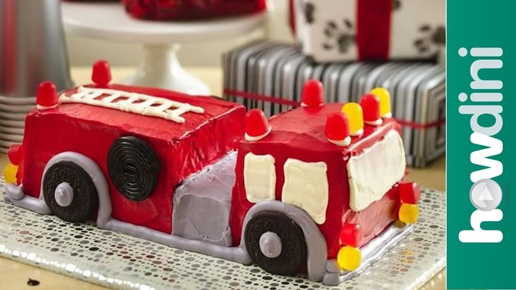 Birthday Cake Ideas: How to Make a Fire Truck Birthday Cake