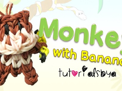 {Bobblehead} Monkey with Banana Animal Charm. Mini Figurine Tutorial | How To