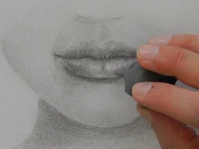 Drawing mouths:How to Draw a Realistic Lips With Pencil - Fine Art-Tips.