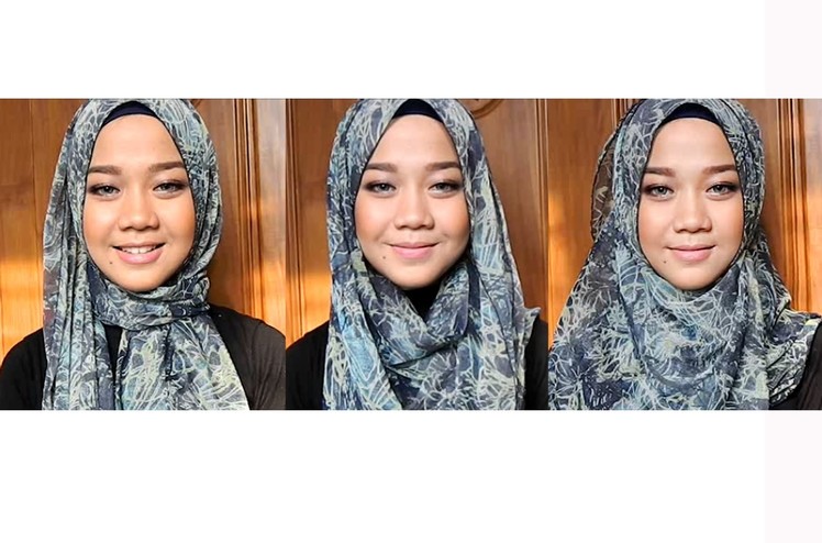 Everyday Hijab Tutorial - Long Scarf with Pattern | Cheryl Raissa