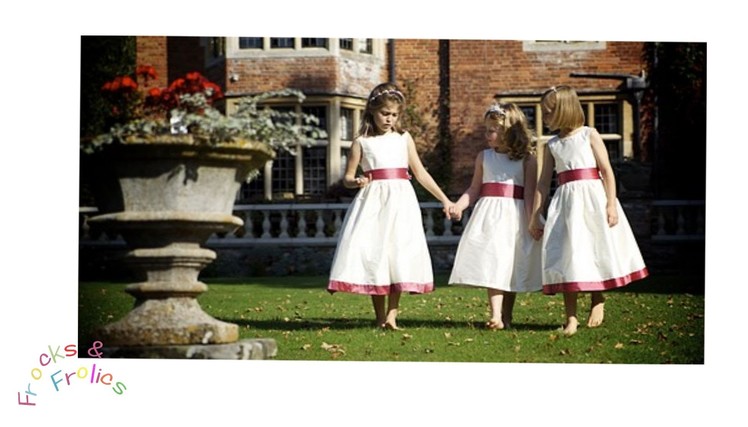 Flower Girl Dresses  by Frocks and Frolics - Dreams in Silk Dupion