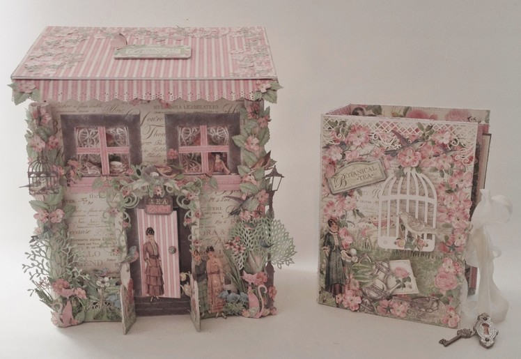 G45 Botanical Tea Mail Box House for the Mini Album - Blog tutorial
