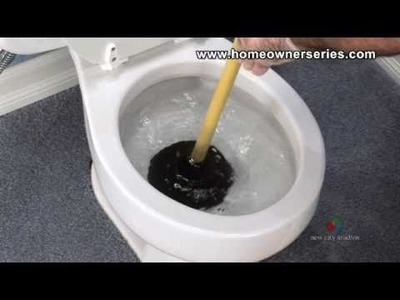 How to Fix a Toilet - Unclogging a Toilet - Plunger