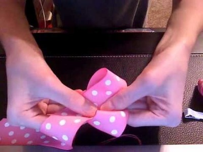 HOW TO: Make a 3 Inch Basic Boutique Bow Using 18" of 1.5" Ribbon Tutorial by Just Add A Bow