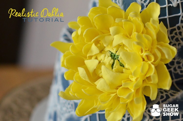 How to make a gumpaste dahlia flower