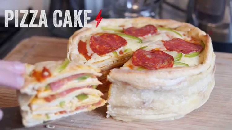 HOW TO MAKE A PIZZA CAKE