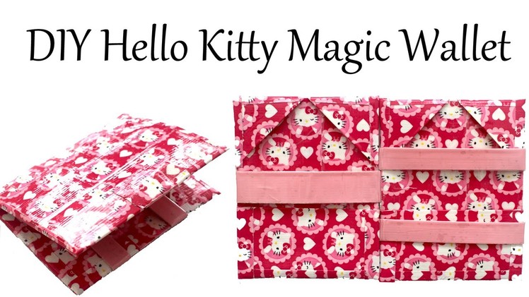 How To Make Basic Magic Wallet Hello Kitty Duct Tape Tutorial