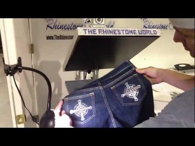 How To Make Designer Style Rhinestone Jeans Pants
