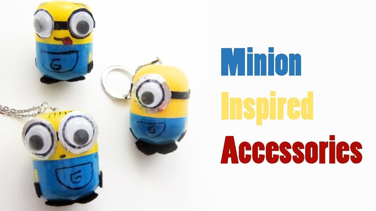 How to make  "Despicable Me" - "Minion inspired accessories"  - Recycling - EP