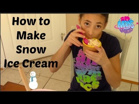 How to Make Snow Ice Cream | In Mad's World