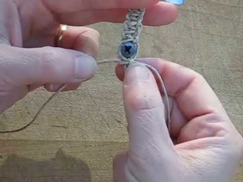 How to tie a Hemp Jewelry Bracelet, Part 1: Sizing and Tying the Knots, Wrenhouse Tutorial