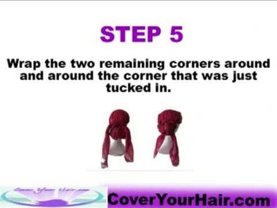 How to Tie Your Tichel - Head Scarf into a bun!