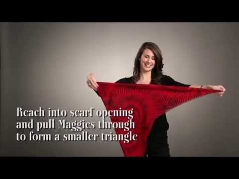 How to wear Maggies with a square scarf
