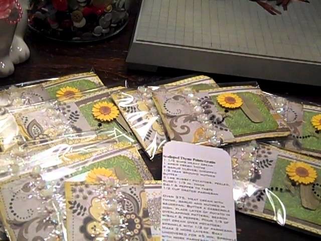 June Recipe Cards, DCWV Lemon Flower, YPP