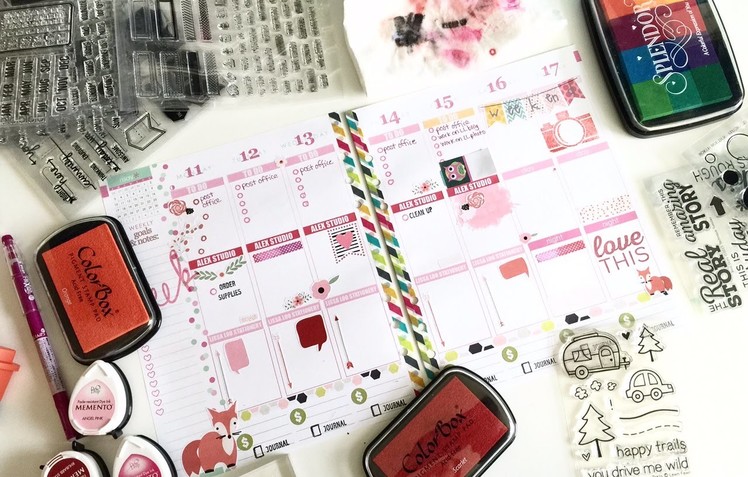 Stamping 101: How to Use Stamps in Your Planner!