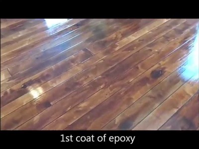 Wood Concrete - How to make concrete look like wood flooring