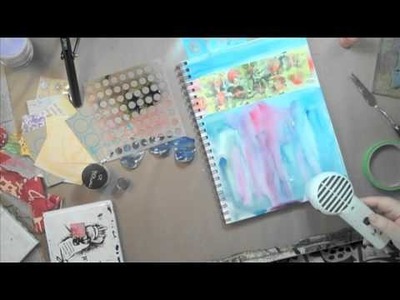 Art Journaling Fast Forward: Julie's Paint Splat #2