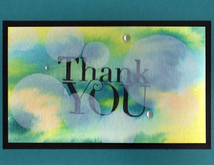 Bokeh Techniques using Another Thank You by Stampin' Up!