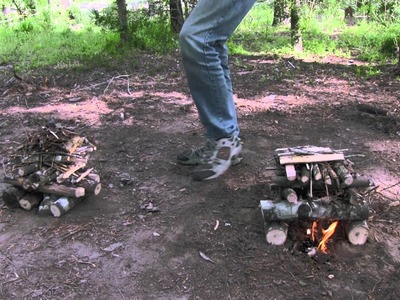 Build A Long Lasting Campfire: Log Cabin vs. Self Feeding