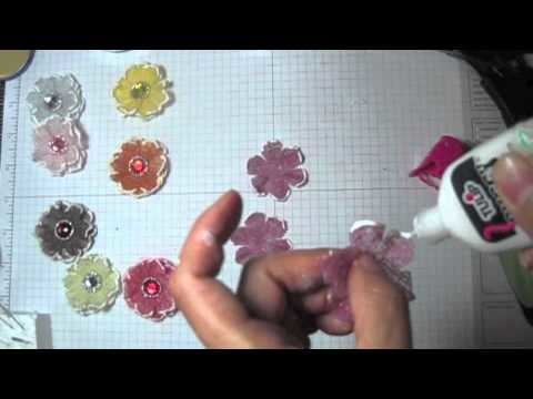 Cheesecloth fabric flower tutorial