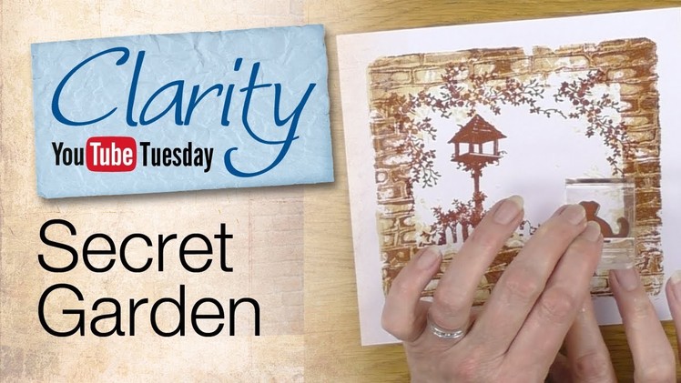 Clarity Stencil and Gelli Plate How To - A Secret Garden