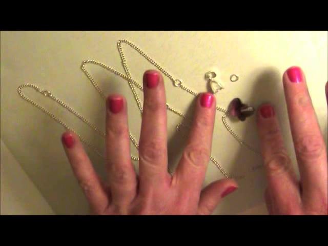 Crystal Butterfly Necklace Tutorial
