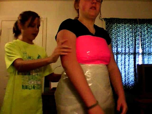Garbage Bag and Duck Tape Dress