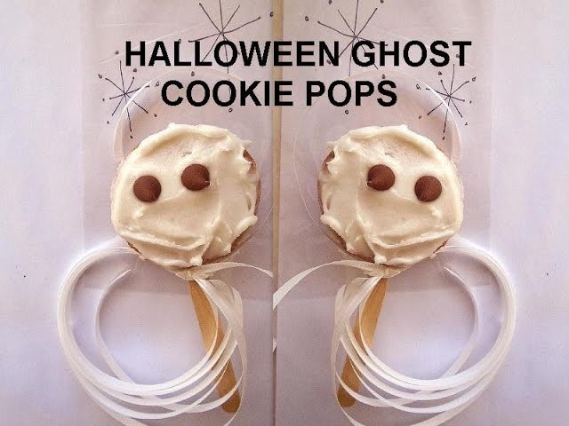 GHOST COOKIE POPS, Halloween treats, quick and easy