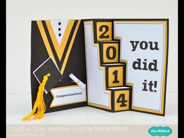 Graduation Card with the Silhouette